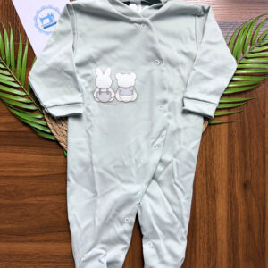 Babygrow de Algodão Ursinho e Coelho