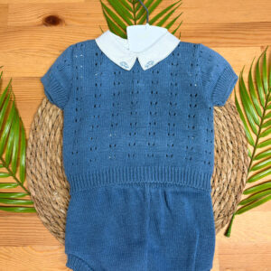 Conjunto de Camisola e Tapa Fralda de Malha