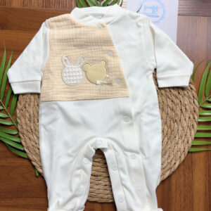 Babygrow de Algodão Coelhinho e Urso