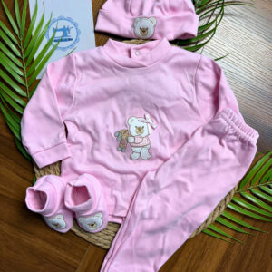 Conjunto de Fato de Treino com Gorro e Carapins