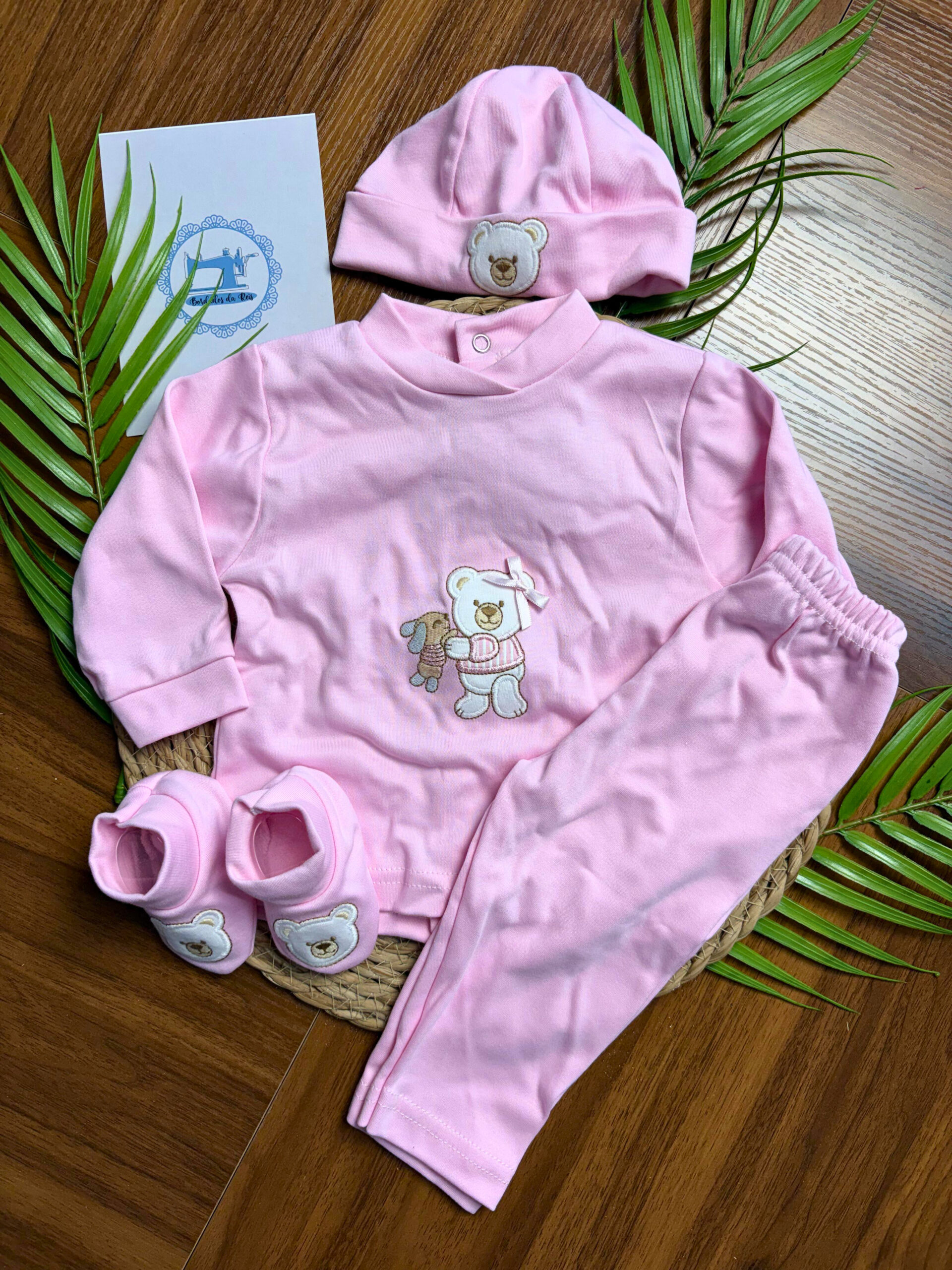 Conjunto de Fato de Treino com Gorro e Carapins