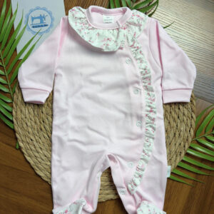 Babygrow de Algodão Folho Floral