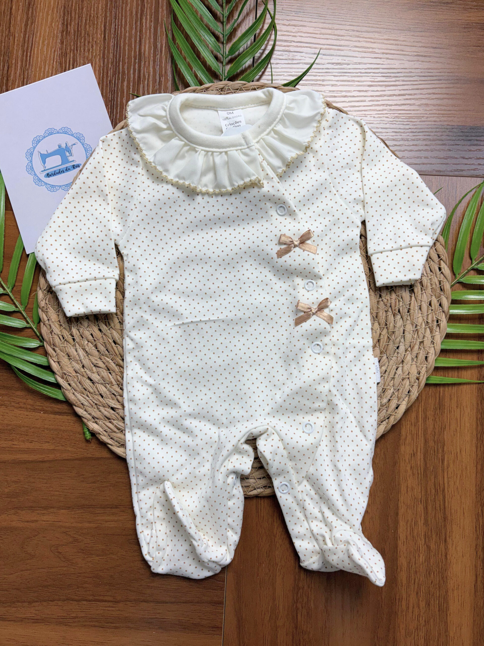 Babygrow de Algodão Pintinhas